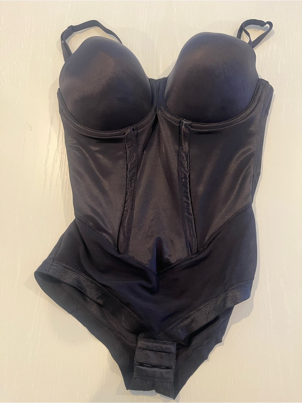 Maidenform Black Shapewear Bodysuit with Underwire Support